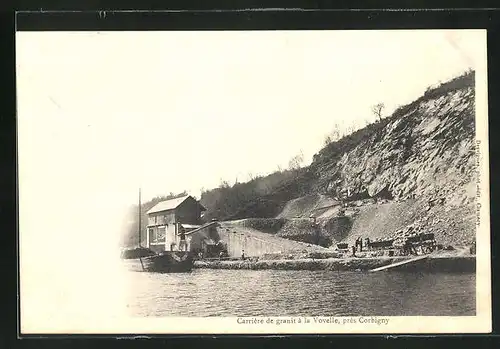 AK Corbigny, Carrière de granit à la Vovelle