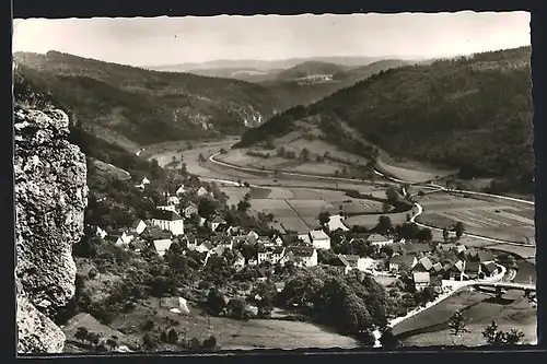 AK Muggendorf, Gesamtansicht vom Felsen aus