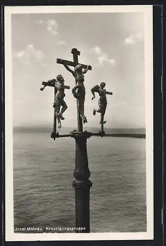 AK Insel Mainau, Kreuzigungsgruppe