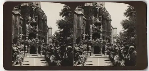 Stereo-Fotografie Americam Stereoscopic Company, New York, Ansicht Antwerpen, Mt. Calvary, St. Paul's