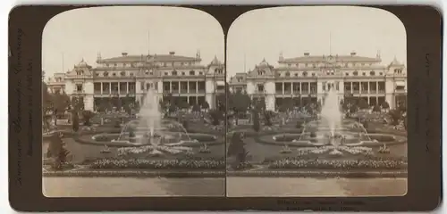 Stereo-Fotografie American Stereoscopic Co., New York, NY, Ansicht Frankfurt, Palmengarten