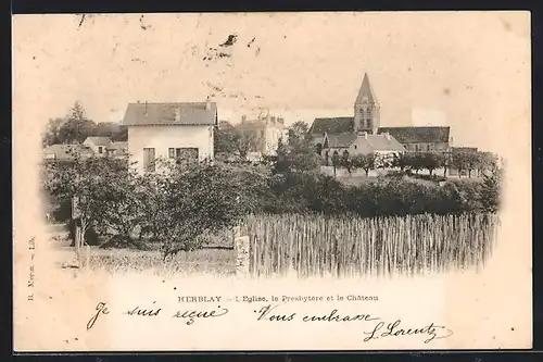 AK Herblay, L`Eglise, le Presbytere et le Chateau