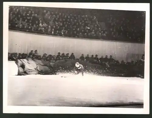 Fotografie Ansicht New York, Ski - Wettkampf im Madison Square Garden 1938