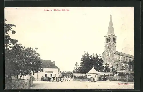 AK St-Yan, Place de l`Eglise