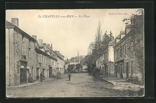 AK La Chapelle-sous-Dun, la Place