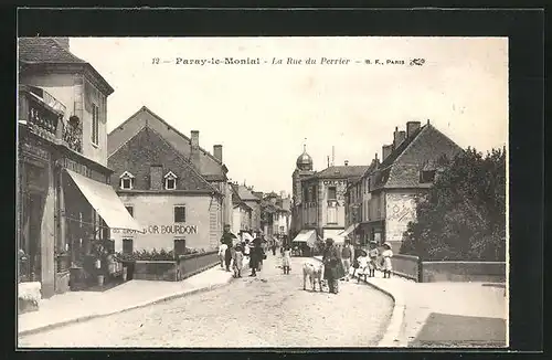 AK Paray-le-Monial, La Rue du Perrier