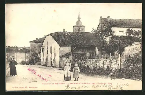 AK Saint-Aubin-sur-Aire, Route de Ligny