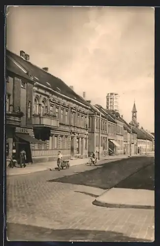 AK Genthin, Blick in die Wilhelm-Külz-Strasse