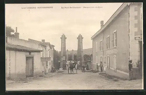 AK Cournon-d`Auvergne, Le Pont, Perspective du Pont