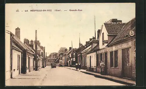 AK La Neuville-en-Hez, Grande-Rue