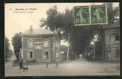 AK Neuilly-en-Thelle, l'Avenue de la Gare