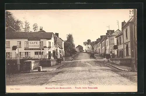 AK Marseille-en-Beauvaisis, Route vers Beauvais