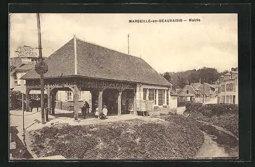 AK Marseille-en-Beauvaisis, la Mairie