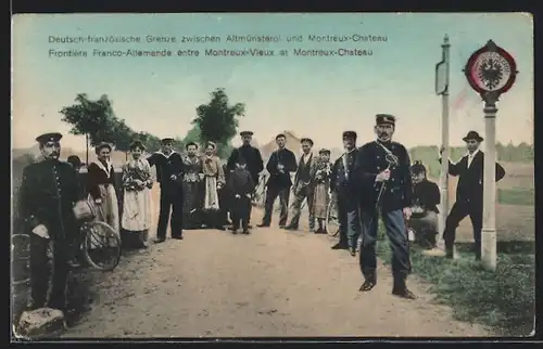 AK Montreux-Vieux, Frontière Franco-Allemande, Montreux-Chateau