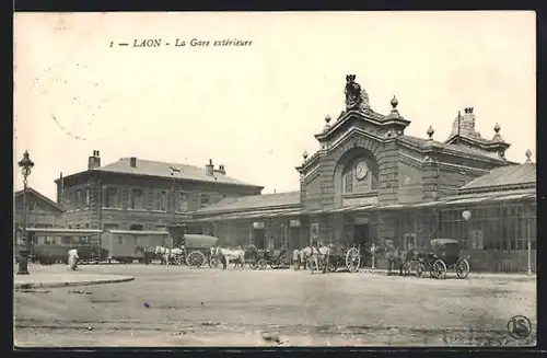 AK Laon, La Gare extérieure