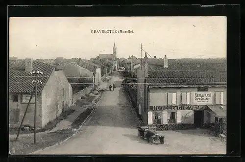 AK Gravelotte, Hotel Driant, Route d`Ars-sur-Moselle