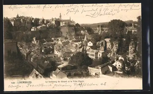 AK Luxembourg, Le faubourg du Grund et la Ville Haute