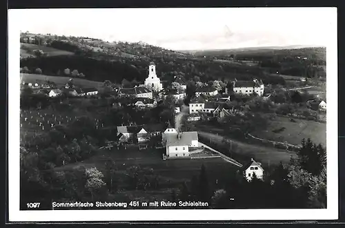 AK Stubenberg, Die Sommerfrische mit Ruine Schieleiten