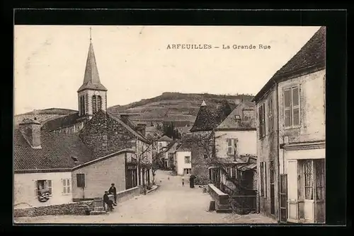 AK Arfeuilles, La Grande Rue