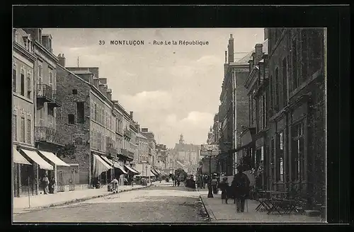 AK Montlucon, Rue de la Rèpublique