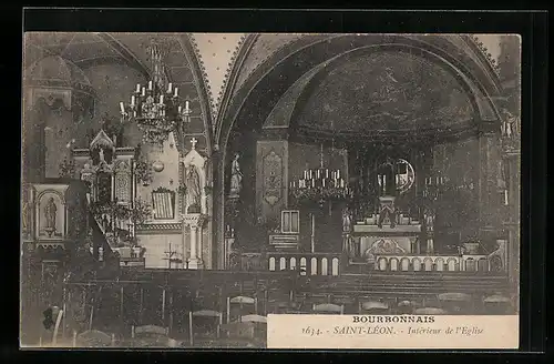 AK Saint-Lèon, Intèrieur de l`Eglise