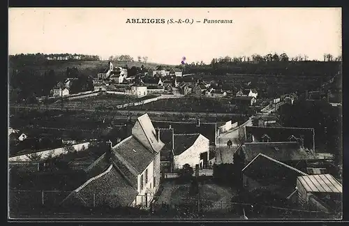 AK Ableiges, Panorama aus der Vogelschau