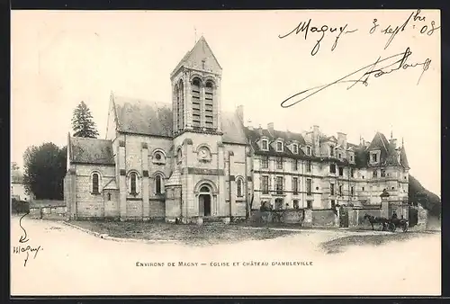 AK Ambleville, Èglise et Chateau