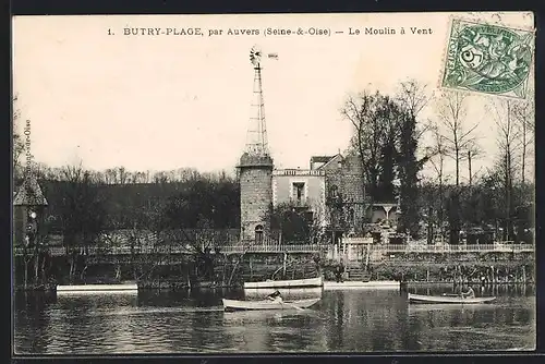 AK Butry-Plage, Le Moulin à Vent