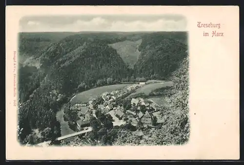 AK Treseburg am Harz, Generalansicht im Tal