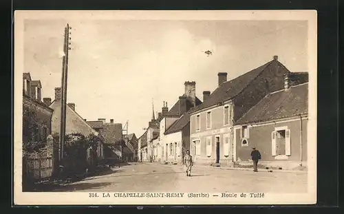 AK La Chapelle-Saint-Remy, Route de Tuffé