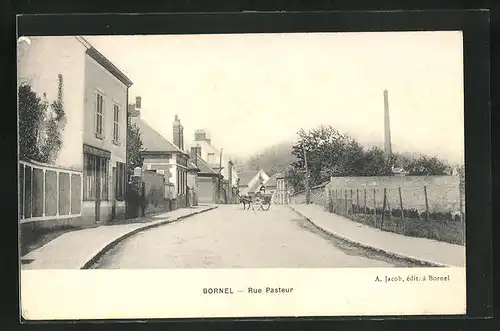 AK Bornel, Rue Pasteur, Strassenpartie