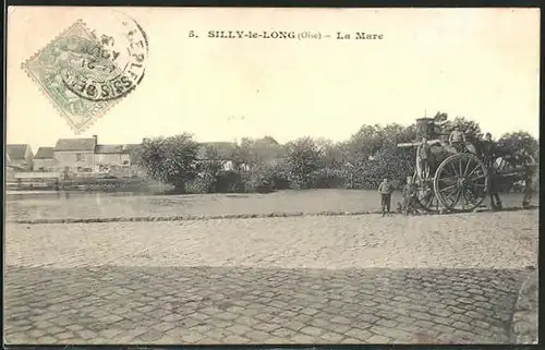 AK Silly-le-Long (Oise), La Mare