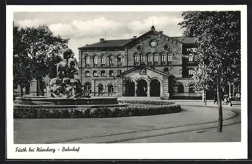 AK Fürth bei Nürnberg, Bahnhof