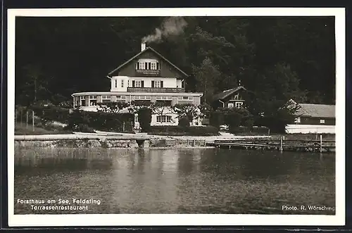 AK Feldafing, Forsthaus am See, Terrassenrestaurant