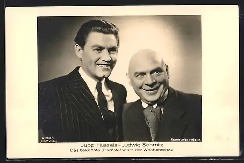 AK Schauspieler Jupp Hussels und Schauspieler Ludwig Schmitz