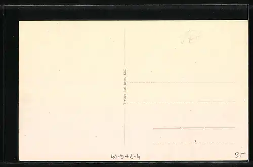 AK Kiel, Postdampfer Kiel-Korsör Prinz Sigismund vor Ort