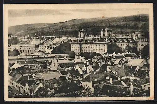 AK Eisenstadt, Panorama mit Schloss