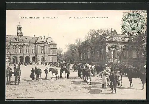 AK Elbeuf, la Place de la Mairie