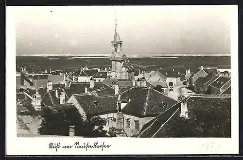 AK Rust am Neusiedlersee, Ortsansicht mit Kirche