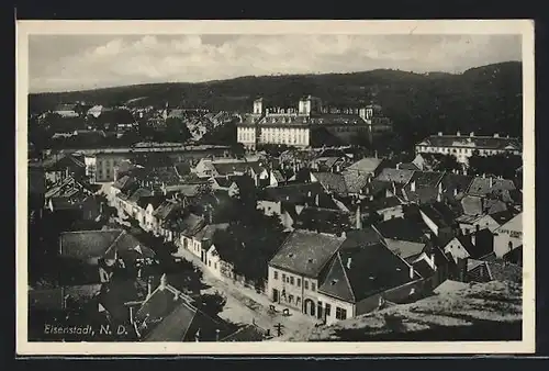 AK Eisenstadt /Nd., Teilansicht mit Cafe