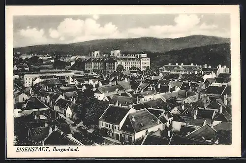 AK Eisenstadt, Teilansicht mit Schloss