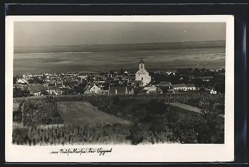 AK Oggau, Teilansicht mit Neusiedlersee