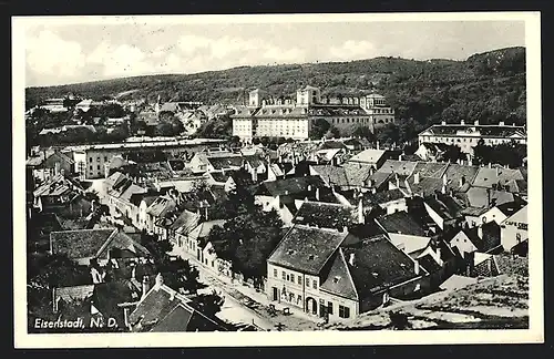 AK Eisenstadt /Nd., Teilansicht mit Cafe