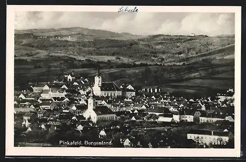 AK Pinkafeld, Burgenland, Totale des Ortes