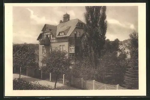 AK Bad Elster, Blick auf Hotel Villa Agnesruh