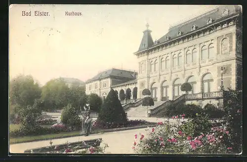 AK Bad Elster, Kurhaus mit Parkanlage