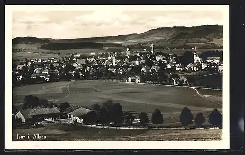 AK Isny i. Allgäu, Ortsansicht im Sonnenschein