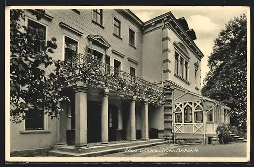 AK Bad Frankenhausen, Kinderkurheim, Haus Schneewittchen, Parkseite