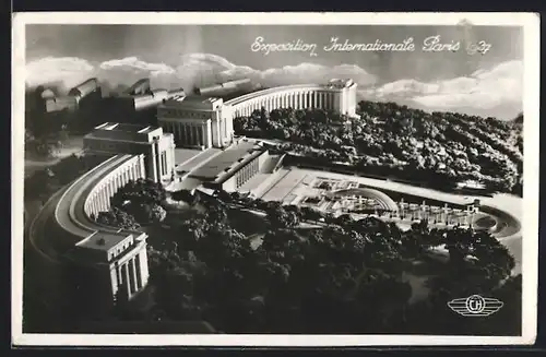 AK Paris, Exposition internationale 1937, le palais du Trocadéro et les bassins