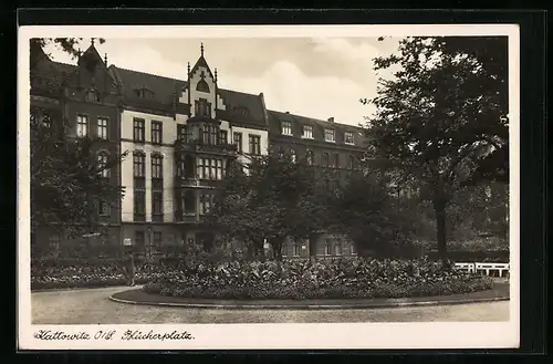 AK Kattowitz, am Blücherplatz